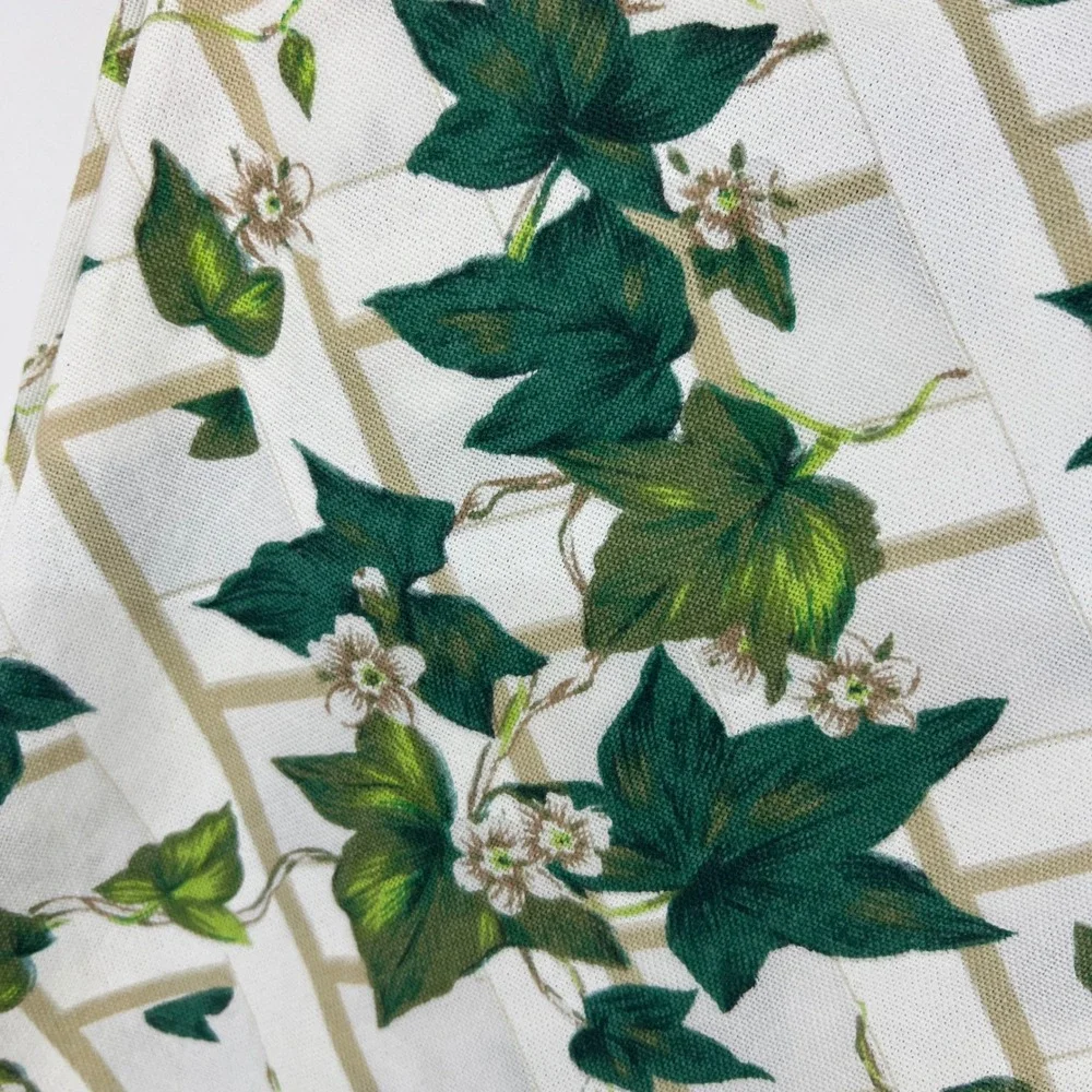 Vintage English Ivy Kitchen Set Serv-a-dish Trays Pot Holders Towel Table Cloth
